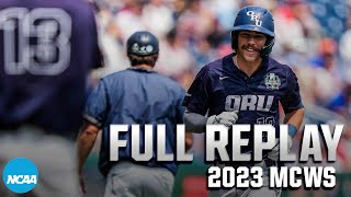 Oral Roberts vs TCU 2023 Mens College World Series opening round  FULL REPLAY [upl. by Brodsky]