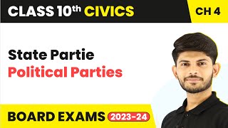 Class 10 Civics Chapter 4  State Parties  Political Parties 202324 [upl. by Kathye]