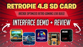 RETROPIE 48 SD Card Arcade OPTIMIZED  Interface Demo  Review [upl. by Faline5]