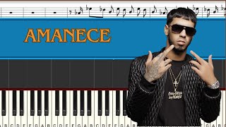 Anuel AA amp Haze  Amanece  Piano Tutorial  Midi [upl. by Sadnac]