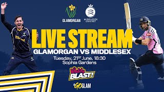 🔴 Glamorgan v Middlesex  Vitality Blast [upl. by Tews]