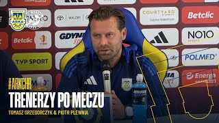 ARKA GDYNIA  CHROBRY GŁOGÓW 20 TRENERZY PO MECZU [upl. by Va]