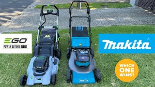 Makita XGT 40V Max Mower VS Ego Select Cut 21 Inch [upl. by Aerdnaz]