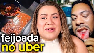 ELA DERRAMOU UM POTE DE FEIJOADA NO UBER [upl. by Adnahc]