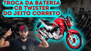 COMO TROCAR BATERIA DA CB TWISTER 250  TESTE DE CARGA [upl. by Aztinaj984]