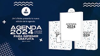 Agenda 2024 Gratis  Agenda Universitaria 2024 Gratuita  Llegar con todas al 2024 E01 [upl. by Buyer399]