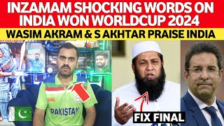 INZAMAM Shocking Words On India Won T20 WORLDCUP  Shoaib Akhtar amp Wasim Akram PRAISE India Win [upl. by Neuberger860]