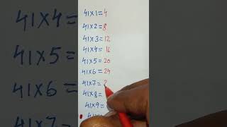 table of 41 to 50 41 times tablemathstablestrendingtimestabletricksytshortstabletrick [upl. by Ahsaeit637]