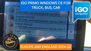 IGO PRIMO WINDOWS CE for Truck Car Bus Drivers Europe amp England 2024 Q2 Best optimization [upl. by Obaza]