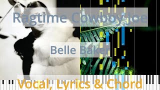 🎹Ragtime Cowboy Joe Chord amp Lyrics Belle Baker Synthesia Piano [upl. by Yhtrod]