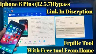 How To Iphone 6 Plus 1257 Bypass With Free Tool FrpFile Tool Link In Discription [upl. by Aissatan679]