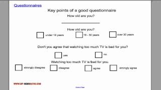 Questionnaires [upl. by Durst125]