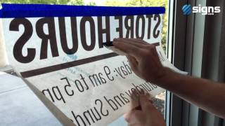 Vinyl Lettering  Installation [upl. by Eustazio]