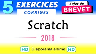 Brevet Maths exercices corrigés Scratch  2018 [upl. by Nohpets696]