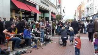 Grafton St Dublin popular buskers Sept 2012 [upl. by Mcdermott344]