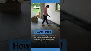 DIY Garage Flooring Tiles Install  TurboTile Diamond Pattern garage [upl. by Llij]