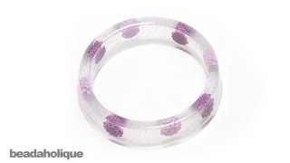 How to Make an Embedded Object Resin Bangle Bracelet [upl. by Relyuhcs]