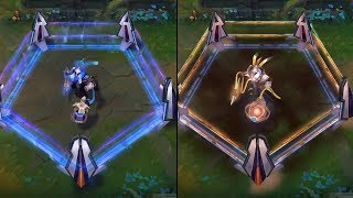 Pulsefire Thresh Prestige Edition vs Pulsefire Thresh Skins Comparison League of Legends [upl. by Kit335]