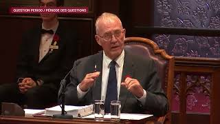 Senate Question Period  Bill Blair Minister of National Defence [upl. by Uzia]