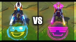 Pulsefire Lucian vs Demacia Vice Lucian Epic Skins Comparison League of Legends [upl. by Trevor]