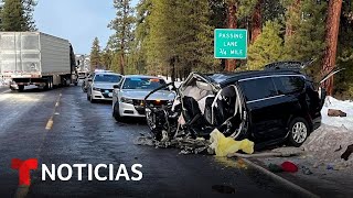 Mueren cinco miembros de una familia en un accidente cuando volvían de México  Noticias Telemundo [upl. by Aenal]