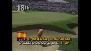 BallesterosOlazabal 1987 Ryder Cup Day 2 Foursomes [upl. by Jurkoic390]