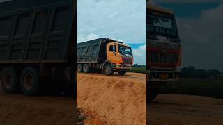 Bharatbenz 2828 Dumper 10 wheeler NH208A at working tata sujal13 dumper jcb [upl. by Rahm]