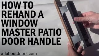 How to Rehand a Window Master Patio Door Handle [upl. by Cuyler]