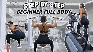 Beginner Full Body Gym Workout [upl. by Farrison]