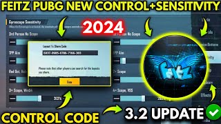 IZUNA GAMING NEW SENSITIVITY FOR PMGC 🥵  FEITZ PUBG CLOSE SENSITIVITY SETTING  PUBG  BGMI [upl. by Dlareg]