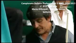 Biliardo  Campionato italiano Professionisti 5 Birilli  16 edizione 20142015 parte 1 [upl. by Emmott]