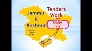 Jammu amp Kashmir Tenders in Hindi  Work  Online Jobs [upl. by Mihcaoj]