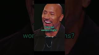 Dwayne The Rock Johnson has womens thighs—Kevin Hart 😂🤣shorts insult sarcasm funnyclips [upl. by Ahsinal]