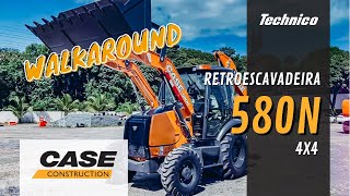 Retroescavadeira CASE 580N 4x4  Backhoe [upl. by Donovan]