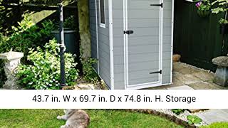 Keter Manor Large 4 x 6 ft Resin Outdoor Backyard Garden Storage Shed [upl. by Heinrich]