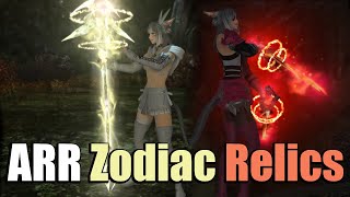 All A Realm Reborn Relic Weapons Zodiac [upl. by Ahsinar637]