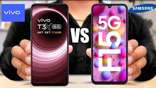 Vivo T3x 5G vs Samsung Galaxy F15 5G [upl. by Dviad]