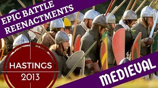 Epic Medieval Reenactment 1000 Reenactors  Hastings 2012 [upl. by Lladnew]