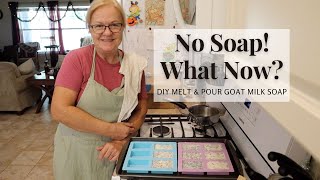 NO SOAP WHAT NOW Easy DIY Melt and Pour Goat Milk Soap [upl. by Nuhsal]