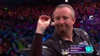 Darts 2024 European Championship Semi Final  Edhouse v Woodhouse Highlights [upl. by Hsiwhem653]