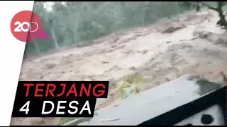 Banjir Bandang Terjang Probolinggo 4 Motor dan 2 Kambing Hanyut [upl. by Koziarz]