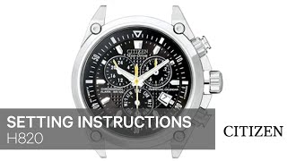 Citizen Watch Setting Instruction — E820 [upl. by Anirba]