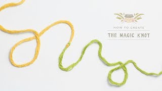 How To The Magic Knot Yarn Join  Easy Tutorial by Hopeful Honey [upl. by Ashbaugh]