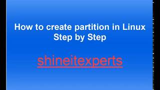 Create Partition in Linux using FDISK Step by Step [upl. by Laleb]