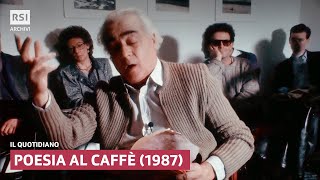 Poesia al caffè 1987  Il Quotidiano  RSI Archivi [upl. by Erle]