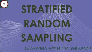 Stratified Random Sampling [upl. by Tiffanie]