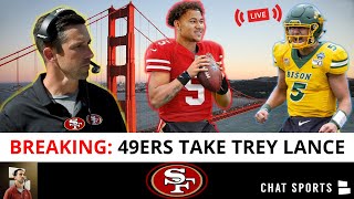 BREAKING San Francisco 49ers Select QB Trey Lance 3 Overall  NFL Draft 2021 Live [upl. by Hayila658]