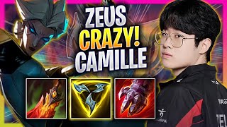 ZEUS CRAZY GAME WITH CAMILLE  T1 Zeus Plays Camille TOP vs Tryndamere  Season 2024 [upl. by Adyela]