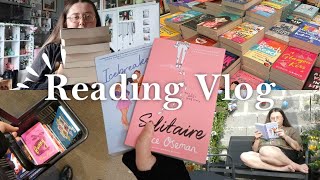 reading vlog book shopping at Waterstones reading solitaire amp DNFing a TikTok fave [upl. by Fife]