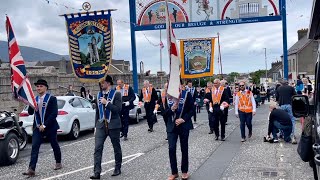 Mourne District Twelfth parade Annalong 12th July 2024 full parade [upl. by Acnairb350]